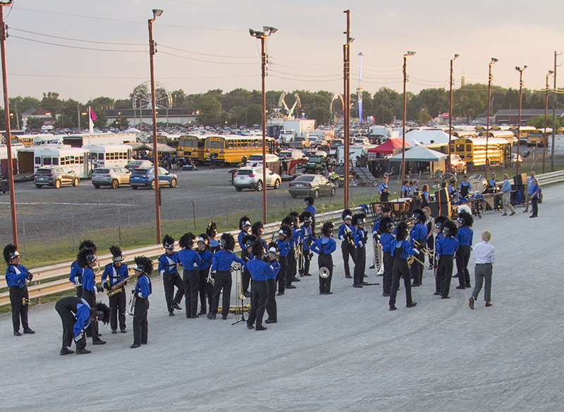 Getting ready for a Band Day performance