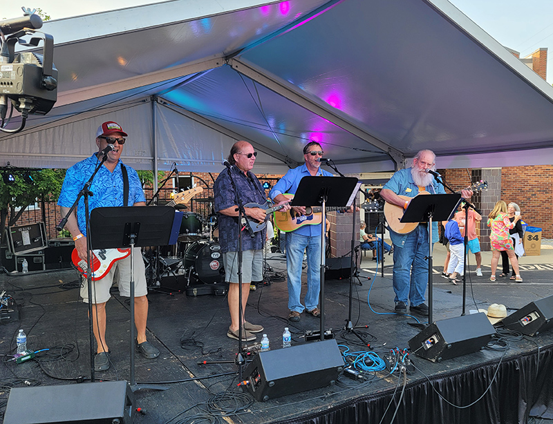 The Fabulous Sausage Kings on the stage