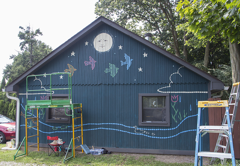 Random Rippling - New Mural on Canal Blvd