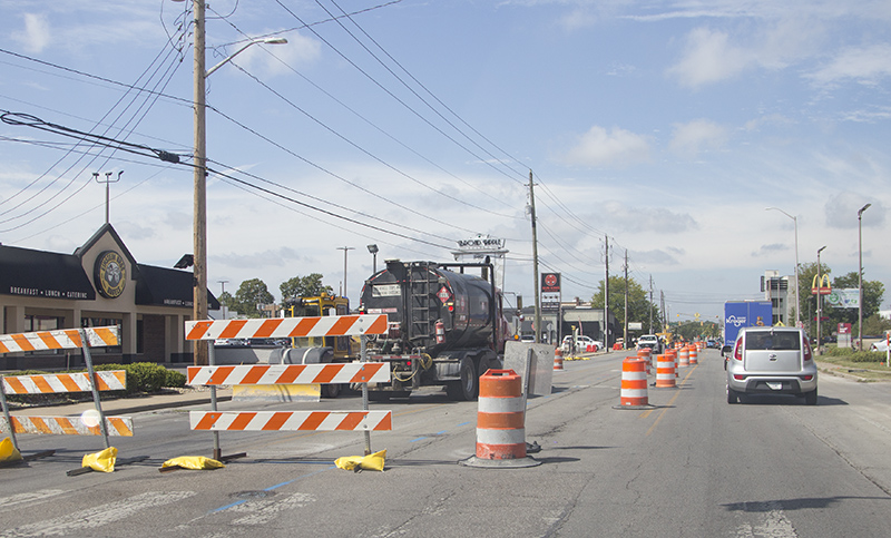 As of publication date, BR Ave is closed eastbound from the Monon Trail to Broad Ripple Park.