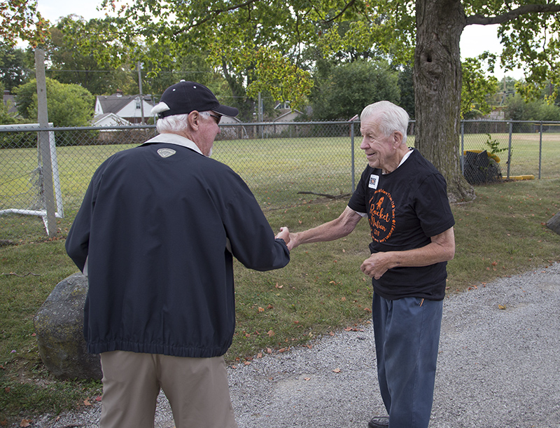 Victor Wenning (Class of 1951) before the parade