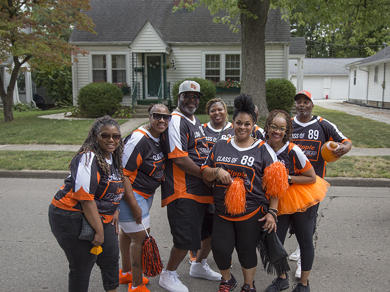 The Class of 1989 posed for a picture right in front of author Dan Wakefield's childhood home