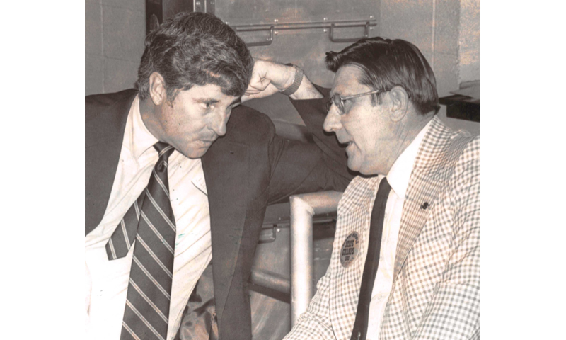 Gene Ring with Bobby Knight at 1980 BRHS Awards