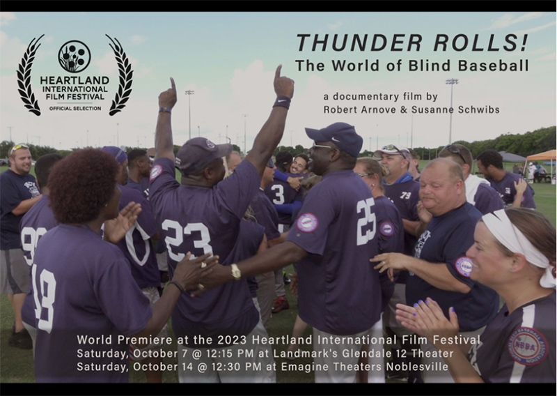 THUNDER ROLLS! The World of Blind Baseball premieres as an official selection of the 2023 Heartland International Film Festival