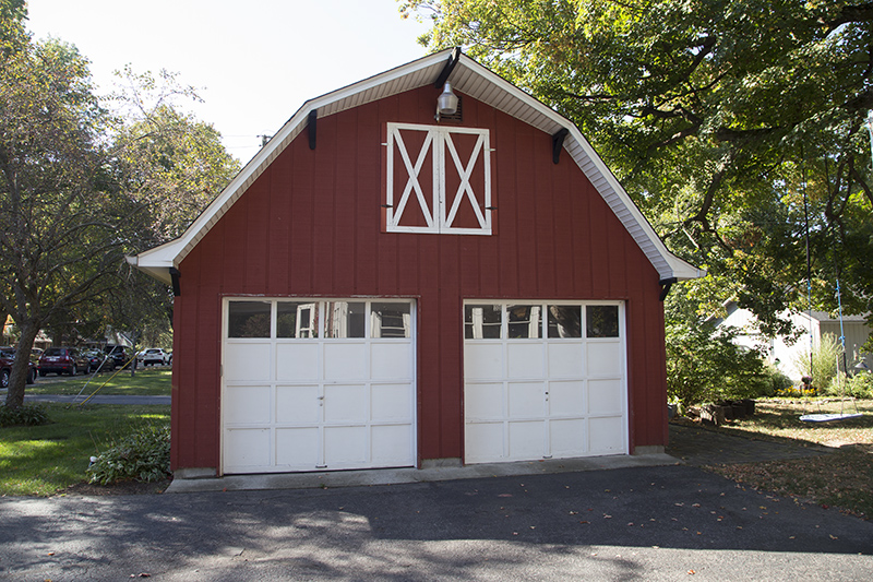 The barn in back