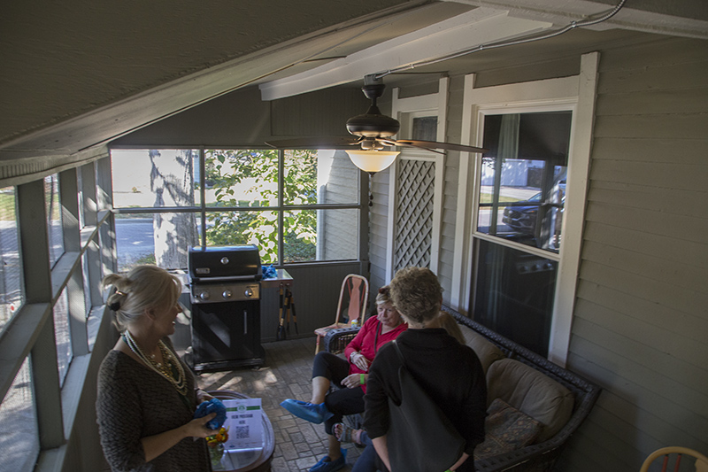 The back porch is thought to be one of the oldest parts of the house