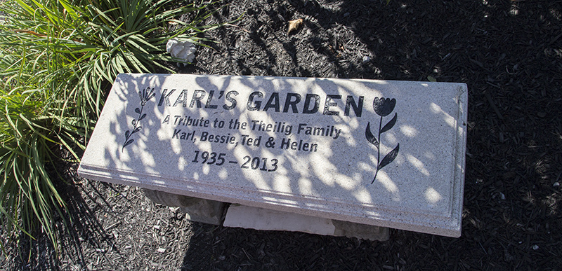 Random Rippling - Bench dedication at Flower House on Kessler