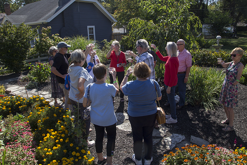 Random Rippling - Bench dedication at Flower House on Kessler