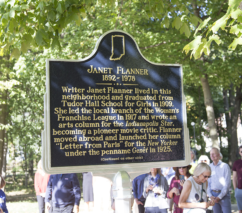 The front of the marker
