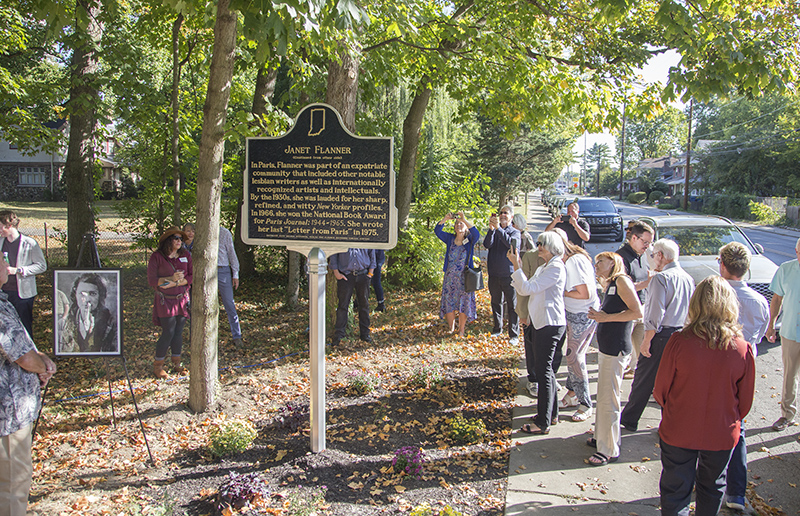 Random Rippling - Historic Marker unveiled for Janet Flanner