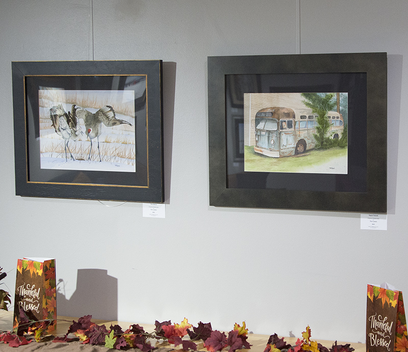 St. Lukes Midtown Gallery, 6185 Guilford Avenue - watercolor artist Tim Lewis