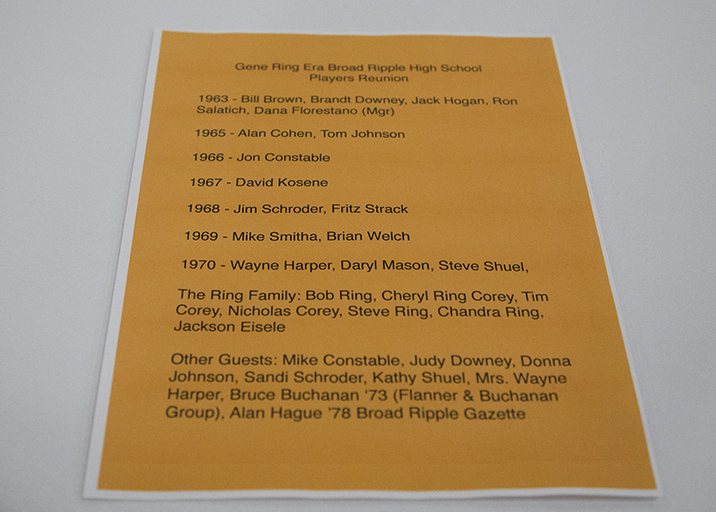 List of reunion attendees