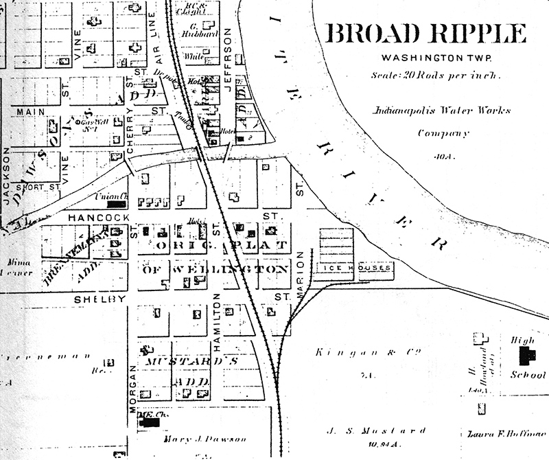 {Map not included in minutes book. Only shown for reference. From 1889 Atlas}
