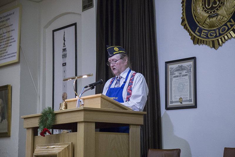 Andrew May reading <i>A Sailor's Christmas</i>