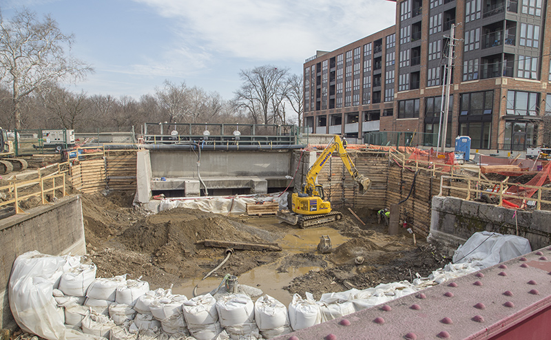 On February 21 the old bridge was gone