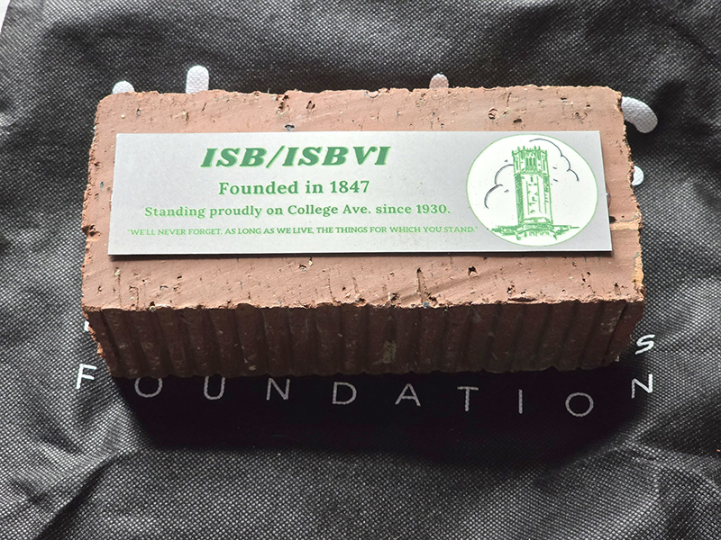Commemoration brick handed out to attendees