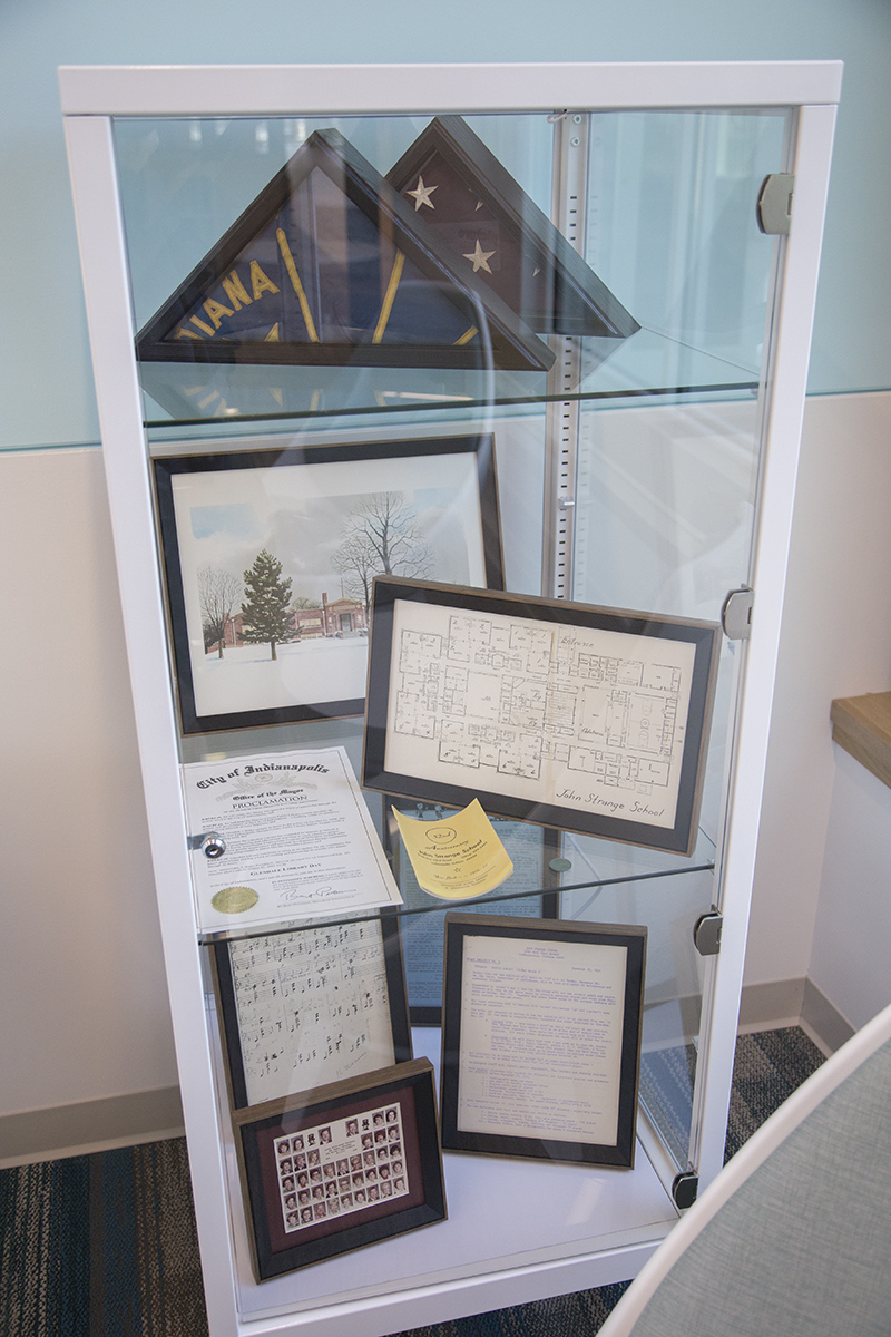 A John Strange School exhibit