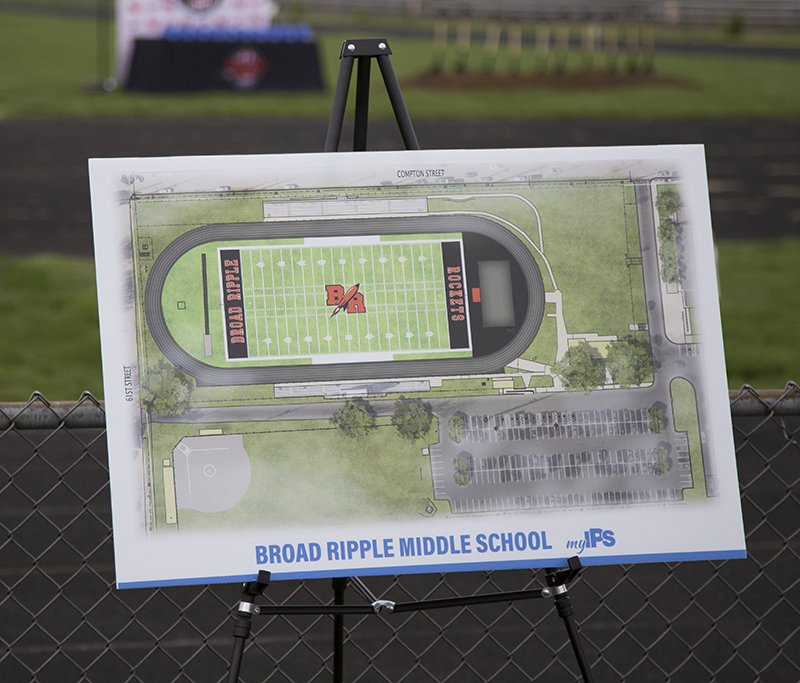 A rendering of the new field