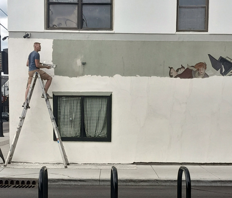 Random Rippling - Super Bowl Mural Redo