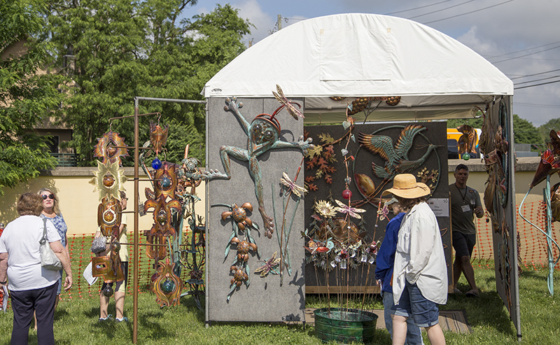 Troy Anderson copper garden art