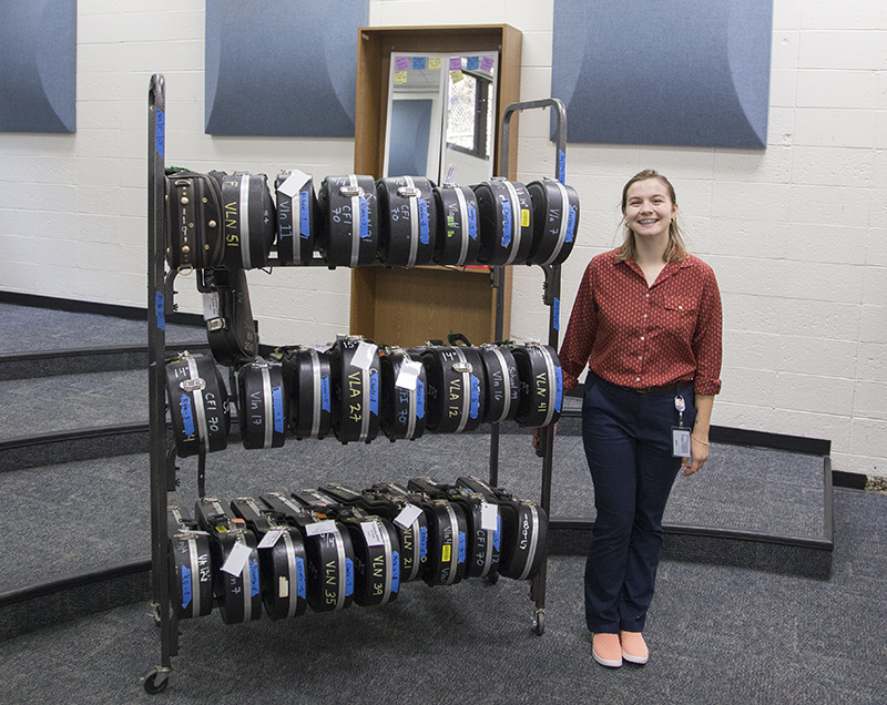 Tori Condra, the orchestra teacher