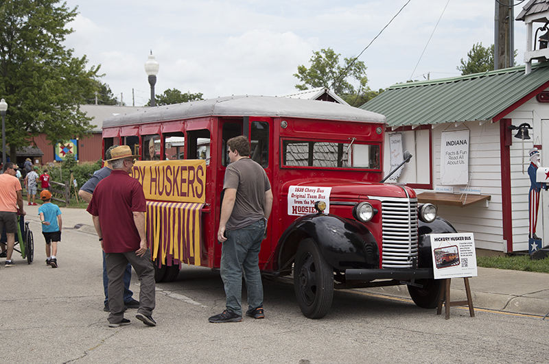 The bus from the movie Hoosiers