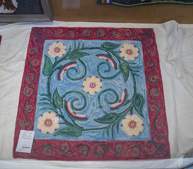 At the Indiana Arts Building - Linda Ohlman's hooked rug