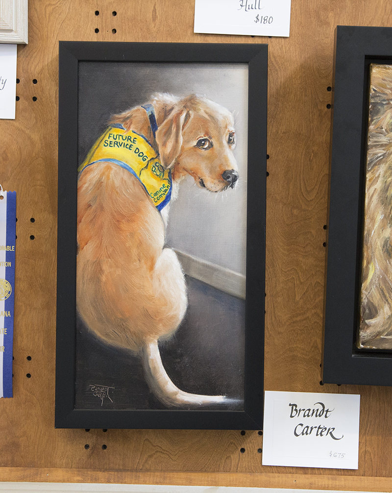 Brandt Carter's CCI dog painting