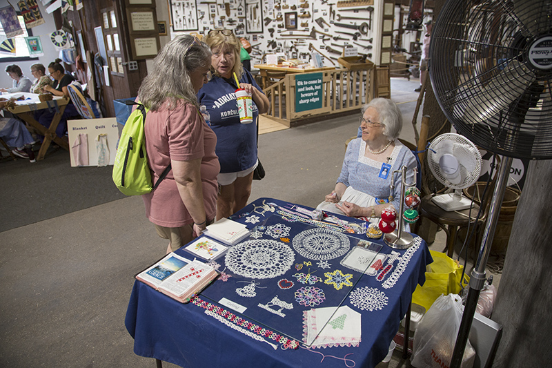 Tatting at Pioneer Village