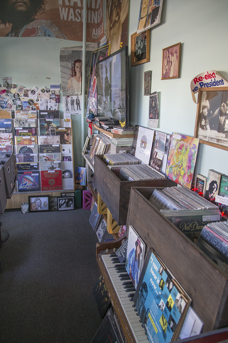 The record store on the ground floor of Hit City Recording