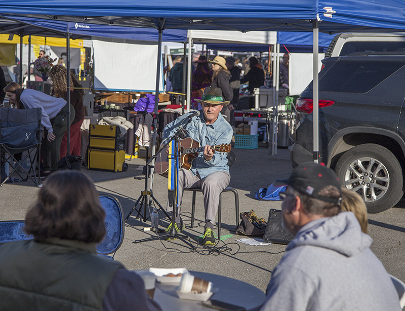 Nick Ivanovich at the sorth music tent