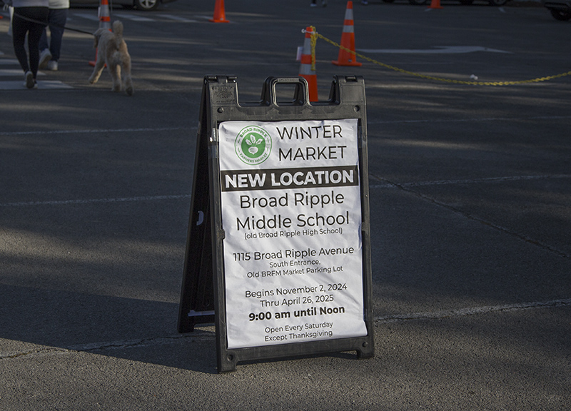 November 2nd the market moves indoors to Broad Ripple Middle School