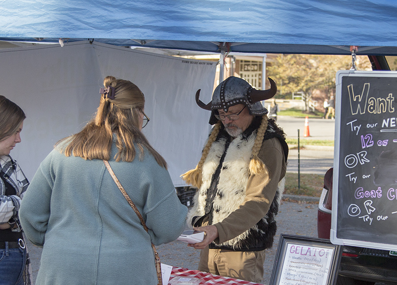 Some vendors were also costumes