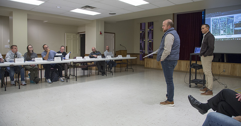 Monon Court Apartments presenting to the committee