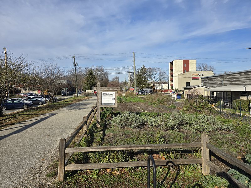 Public Greens grew food along the trail