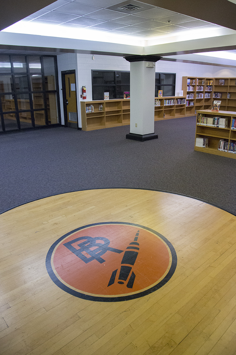 The media center was built where the historic BRHS Boy's Basketball court was for many years