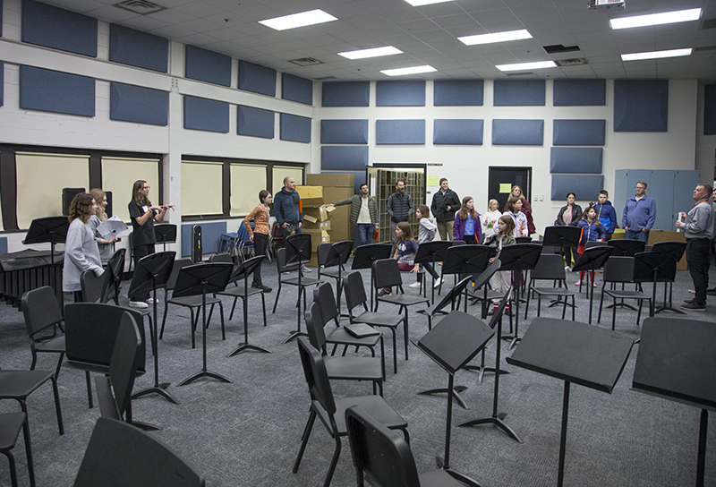 The orchestra room