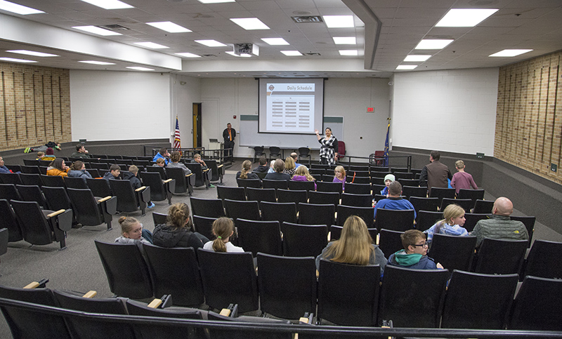 Open House Q&A session in the mini auditorium