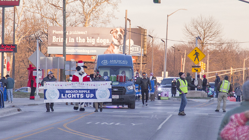 Here comes the parade!