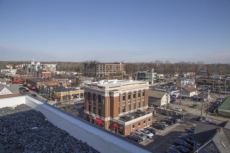 The view to the northeast