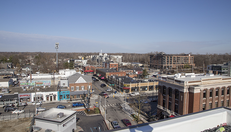 Looking north up Guilford