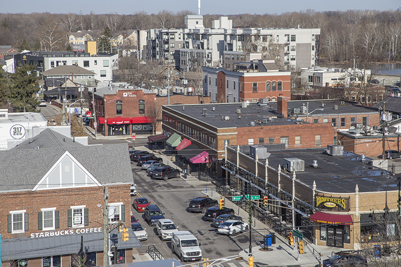 Zooming in on the shops on Guilford
