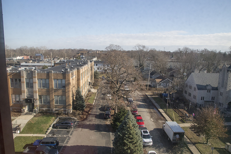 The view to the east