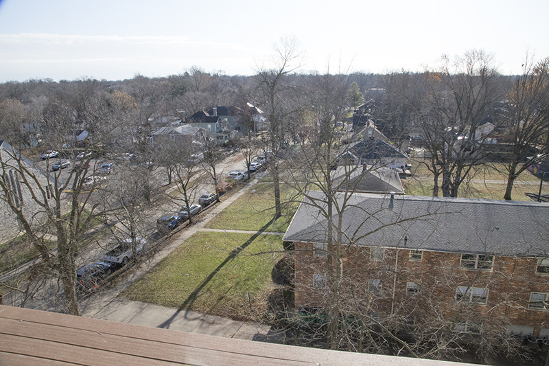 The view to the south