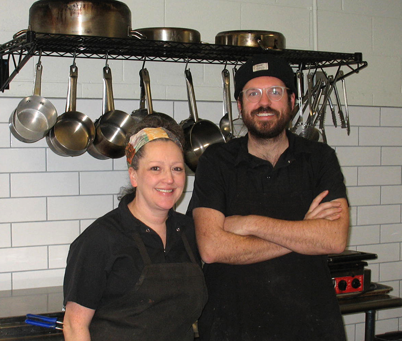 Corridor's co-chefs and co-owners Erin Kem and Logan McMahan.