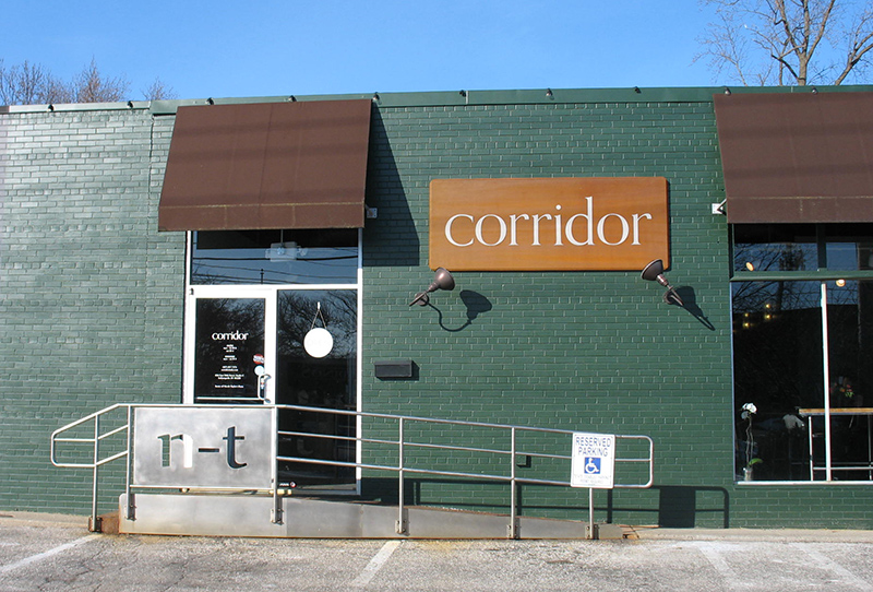 Corridor is located at 1134 East 54th Street Suite C which is east of the Monon Trail. 