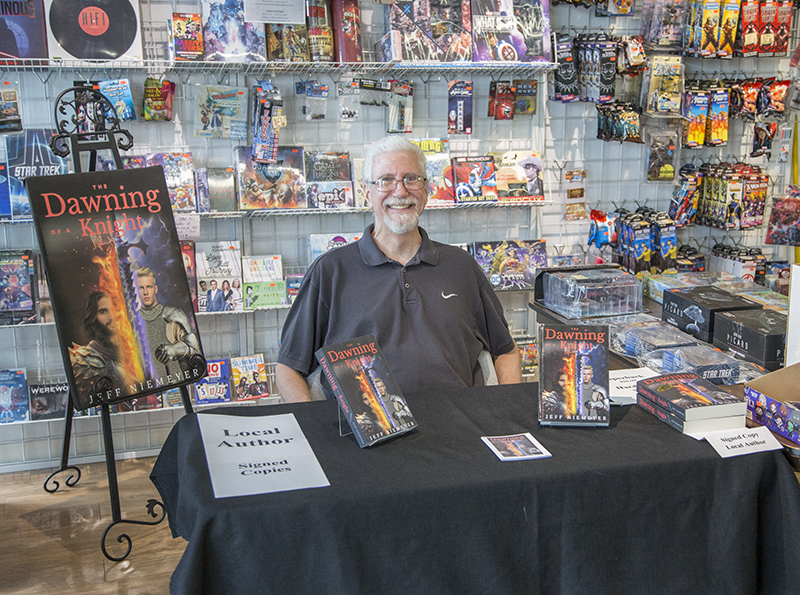 Local author Jeff Niemeyer was on hand to sign copies of his book