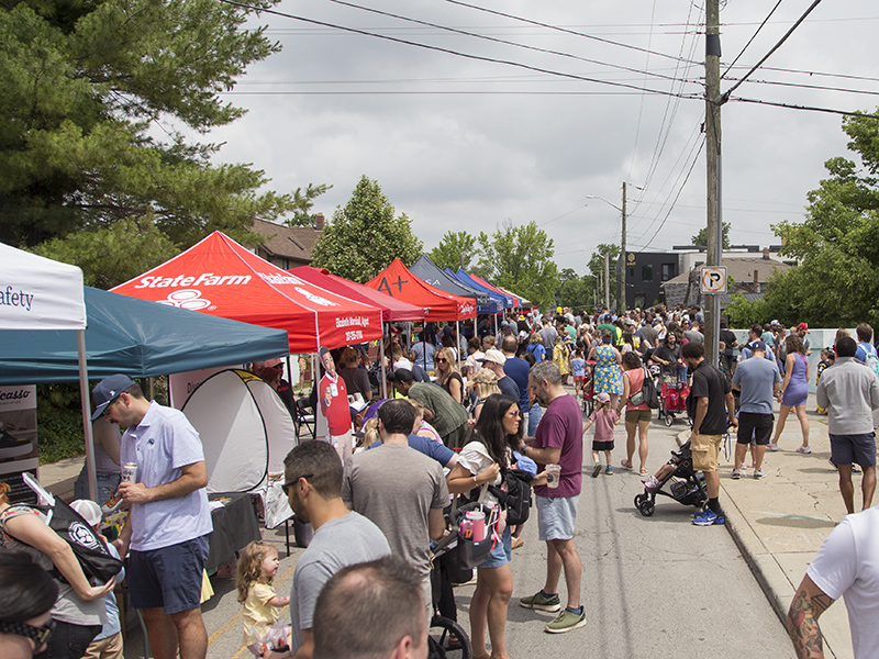 Tents along Guilford