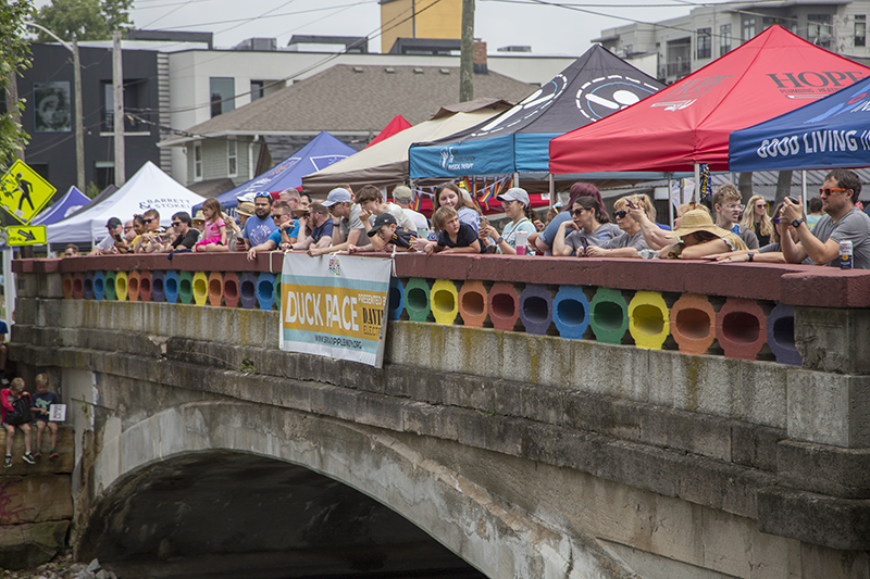 Spectators on Rainbow Bridge