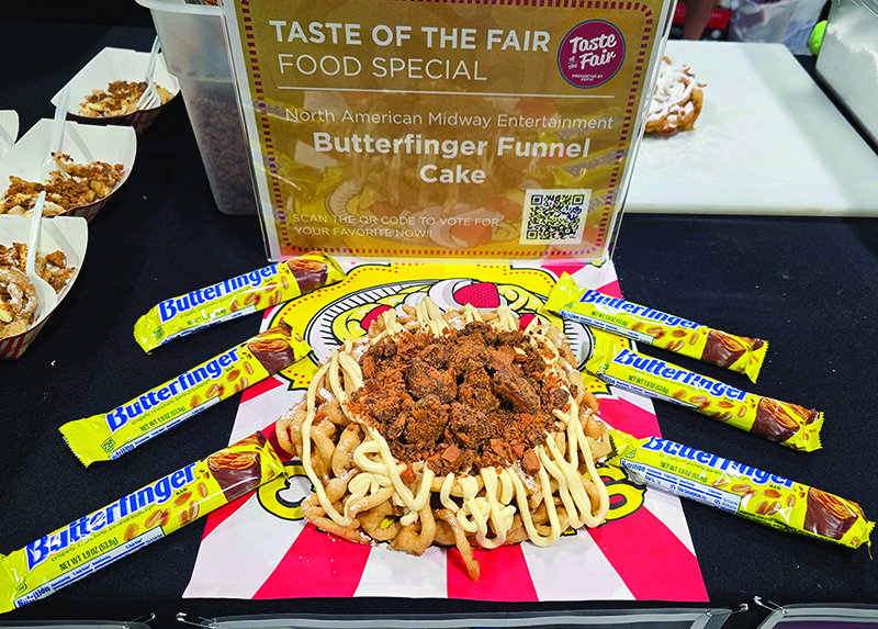 Butterfinger Funnel Cake